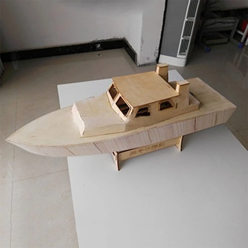 Model Kit Yacht - Zmontowany zestaw modeli łodzi Kuaizhou Drewniane